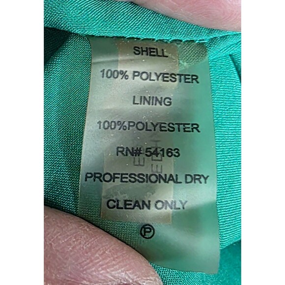 Ellen Tracy Blue-Green Sheath Dress – Size 8 (Early–Mid 2000s) - Sleeveless - Picture 13 of 14